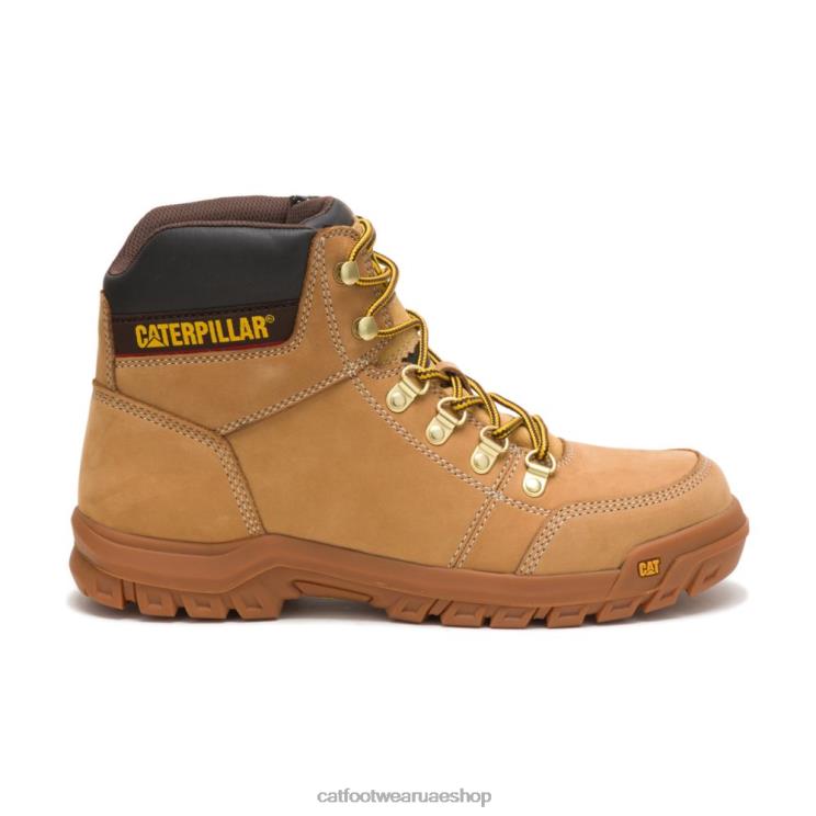 Caterpillar رجال التمهيد العمل المخطط إعادة تعيين العسل D820V41 | أحذية العمل