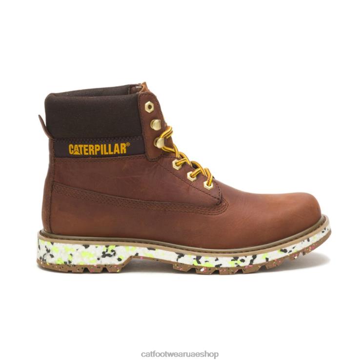 Caterpillar رجال التمهيد ecolorado جلد بني D820V192 | أحذية عادية