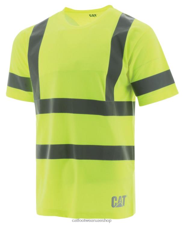 Caterpillar رجال hivis class iii tee أصفر D820V241 | قمم وملابس خارجية